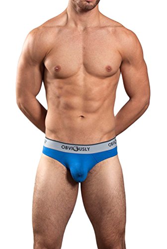 Obviously Core - Naked Hipster Brief (Medium, Blue)