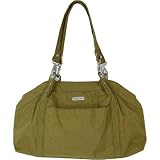 Tobacco Baggallini Baby Hampton Shoulder Bag with three compartments