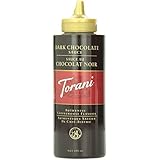 Torani Dark Chocolate Sauce,16.5 oz Squeeze Bottle (New Packaging)
