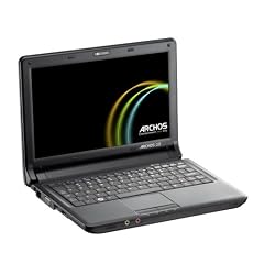 Archos 10 25,9 cm (10,2 Zoll) WXGA LED Netbook (Intel Atom N270, 1,6 GHz, 1GB RAM, 160GB HDD, Windows XP Home, Kinderschutzsoftware) schwarz, bis zu 5h Laufzeit