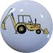 Backhoe Construction Ceramic Cabinet Drawer Pull Knob