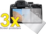 3 Nikon Coolpix P500 Digital Camera Premium Clear LCD Screen Protector Cove ....