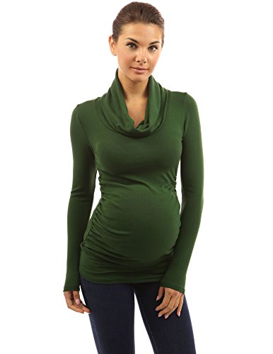 PattyBoutik Mama Cowl Neck Maternity Top