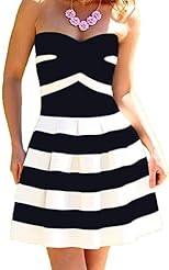 Sexy Strapless Bubble Dress Sleeveless Polyester Party Dress/Mini Dress 