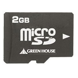 GREEN HOUSE micro SDカード 2G アダプタ付き GH-SDMR2GZ
