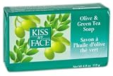 Kiss My Face - Olive & Green Tea Soap, 1 bar ( Multi-Pack)