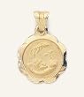 10 Kt Gold Religious Medal - Width: 15mm - Baptism - Premium Box