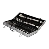 Grillfinity 110200 Gourmet 5-Piece Grilling Tool Set, with Case