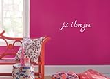 Ps I Love You Vinyl Wall Decal Quote #1166 (28