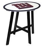New York Giants NY Wooden Pub Table With Glass Top