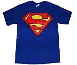 Officially Licensed DC Comics Blue Superman Logo T-Shirt