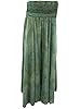 Green Vintage Sari Harem Pants Silky Long Skirt Palazzo Hippy Pant
