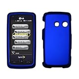 Premium Blue Rubberized Snap-On Cover Hard Case Cell Phone Protector for LG ....