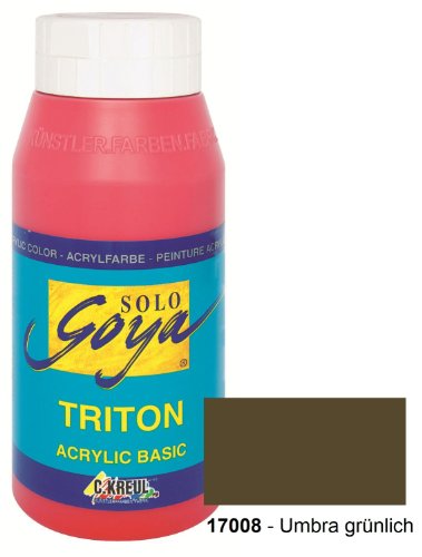 Solo Goya 17008 - Triton Acrylic Basic Flasche 750 ml, Umbra gr&uuml;nlich Preisvergleich