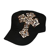 Katwalk Divaz Animal Rhinestone Cross Hat