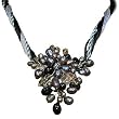 Flora in Fauna Pearl & Crystal Pendant - Night Sky (Water Element)