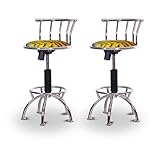 2 24"-29" Tiger Animal Print Seat Chrome Adjustable Specialty / Custom Bars ....