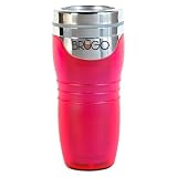 BRUGO 2nd Generation Leakproof Travel Mug with Built-in Temperature Control Chamber, Flamingo Pink