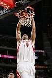 Sacramento Kings v Houston Rockets: Luis Scola Photographic Poster Print by Bill Baptist, 12x18