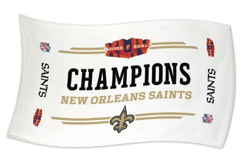 New Orleans Saints Official Super Bowl XLIV Champion Trophy Towel