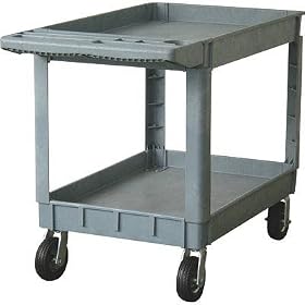 Northern Industrial 2-Shelf Plastic Service Cart, Model# SC-9502P6 by Northern Industrial Tools