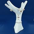 White Hand Necklace Chain Ring Jewelry Showcase Display