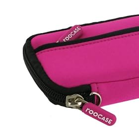 rooCASE (Pretty Hot Pink) SLV2 Neoprene Sleeve Carrying Case for FujiFilm Fuji FinePix F550EXR Digital Camera