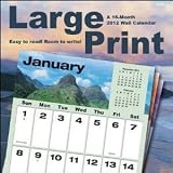 Large Print 2012 Wall Calendar