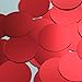Round Sequin 40mm Red Matte Satin Metallic Loose Couture Paillettes