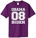 Obama Biden 08 (athletic) - on 100% cotton T-Shirt (32 Colors)