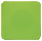 Waechtersbach Small Flat Square Plate, Set of 2, Green Apple