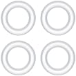 2 Gauge Clear Rubber O-Ring 4-Pack