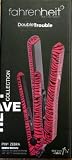 Double Trouble Pink Zebra Fahrenheit Heat Wave Ceramic Flat Iron Plus Mini Flat Iron