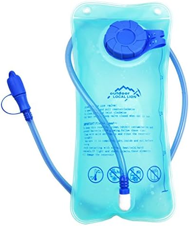 SERVISE4U Hydration Bladder 1.5 Liter Water Reservoir Portable Outdoor Water Backpack System for Backpacking,Hiking,Camping and Hunting.BPA Free,Taste Free,Shutoff Valve and FDA Approved
