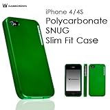CaseCrown Apple iPhone 4 and 4S Polycarbonate SNUG Slim Fit Case-Green (Fit ....