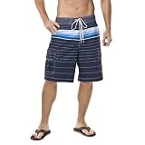 Merona® Swim Short - Navy Stripe