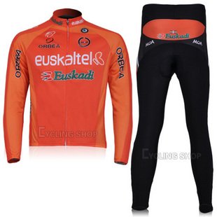 Spain, 11 teams / 2011Euskaltel-Euskadi cycling clothing / long-sleeved suit / 11 Spain(available Size:S, M, L, Xl, Xxl,XXXL) Free Shipping