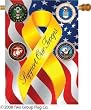 Support Our Troops Freedom Indoor/ Outdoor Sublimation Flag 28" X 40" 08060