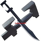 Spartan Wooden Practice Sword Painted in Black - King Leonidas Spartan Sword