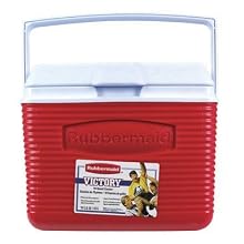 Rubbermaid 10-Quart Personal Ice Chest Cooler, Red