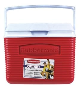 Rubbermaid  10-Quart Personal Ice Chest Cooler, Red