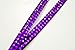 Purple Rhinestone Crystal Lanyard Id Badge Key Card Holder
