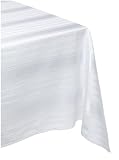 Waterford Table Kylemore 70-inch by 162-inch Oblong Tablecloth, Pearl