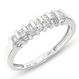 1/4 CT. T.W. Baguette Cut Diamond Men's Wedding Band 14K White Gold Wedding Ring - Free Gift Box - 1/4 CT. T.W. Baguette Cut Diamond Men's Wedding Band 14K White Gold Wedding Ring - Free Gift Box -
