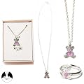 SG PARIS BIJOUX FANTAISIE SET BIJOUX SET BIJOUX SET X2Pc ENFANT METAL EMAILLE VIOLET