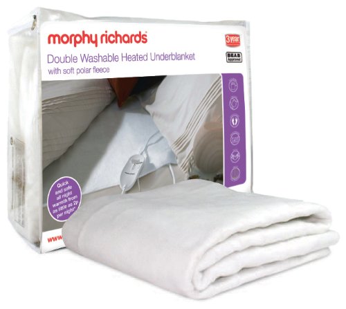 Morphy Richards 75188 Polar Fleece Washable Electric Blanket, Double