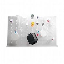 Dynalon 159114-0000 Polypropylene 36-Place Mega Peg Lab Drying Rack, 30" Length x 3.5" Width x 36" Height