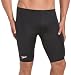 Speedo Men's Race Nylon Lycra Blend Learn to Swim Solid Jammer Swimsuit, Black, 34
