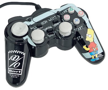 Childrens Toyshop  Video Games : 4Gamers Officially Licensed Bart Mini Controller (PS2)