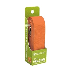 Gaiam Eco Hemp Yoga Strap (Citrus)